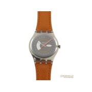 SWATCH Rocking classic quarzo cassa plastica e cinturino pelle new